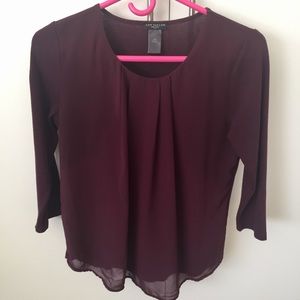 Ann Taylor Petite Purple Blouse
